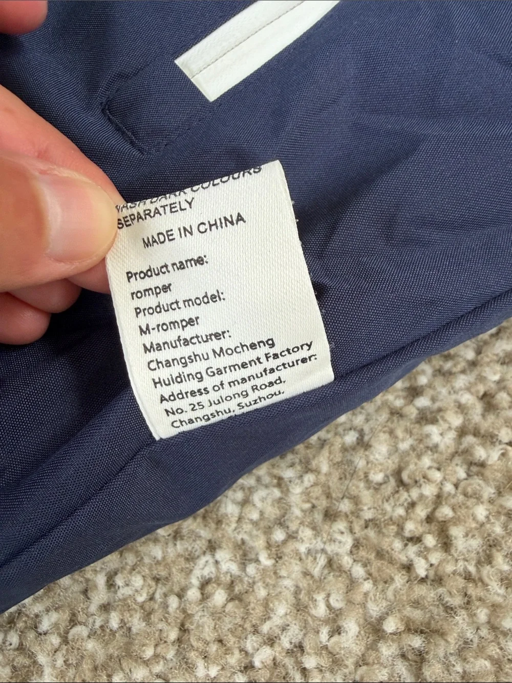 Navy Blue Toddler One Piece Snowsuit Size 2T